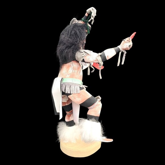 Vintage Clown Kachina Gary Largo Katsina Koshsare Hano Glutton with Watermelon - Picture 7 of 12